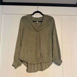 Green Long Sleeve Dress Shirt